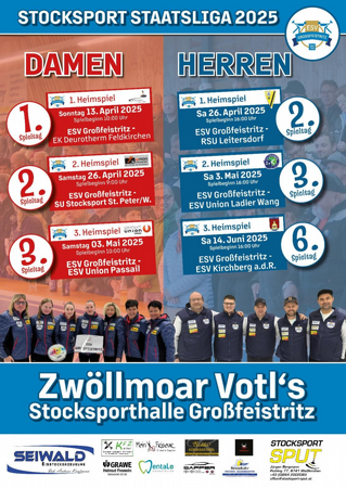 STOCKSPORT STAATSLIGA 2025 - HERREN - ESV Großfeistritz v.s. ESV Kirchberg a.d.R.