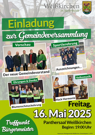 Gemeindeversammlung - Treffpunkt Bürgermeister