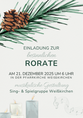 Rorate mit der Sing- & Spielgruppe Weißkirchen
