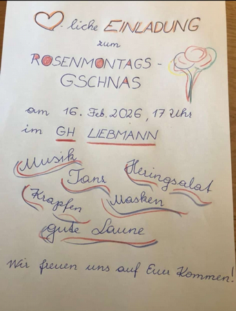 Rosenmontagsgschnas - GH Liebmann