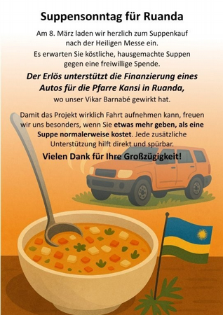 Suppensonntag für Ruanda - Wallfahrtskirche Maria Buch