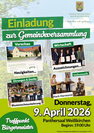 Gemeindeversammlung - Treffpunkt Bürgermeister