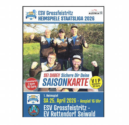1. Heimspiel - ESV Großfeistritz