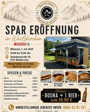 Spar Eröffnung mit Murtal Imbiss