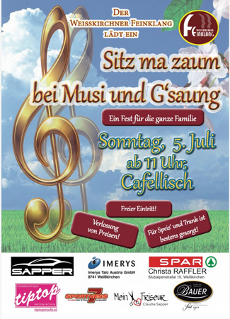 Sitz ma zaum bei Musi und G´saung - Feinklang Weißkirchen
