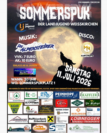 Sommerspuk der Landjugend Weißkirchen