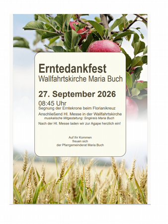 Erntedankfest - Wallfahrtskirche Maria Buch