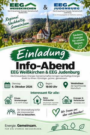Einladung zum Info-Abend EGG Weißkirchen & EGG Judenburg