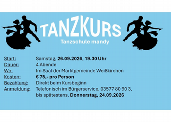 Tanzkurs - Ausschreibung