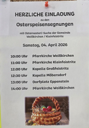 Osterspeisensegnungen - Pfarre Weißkirchen